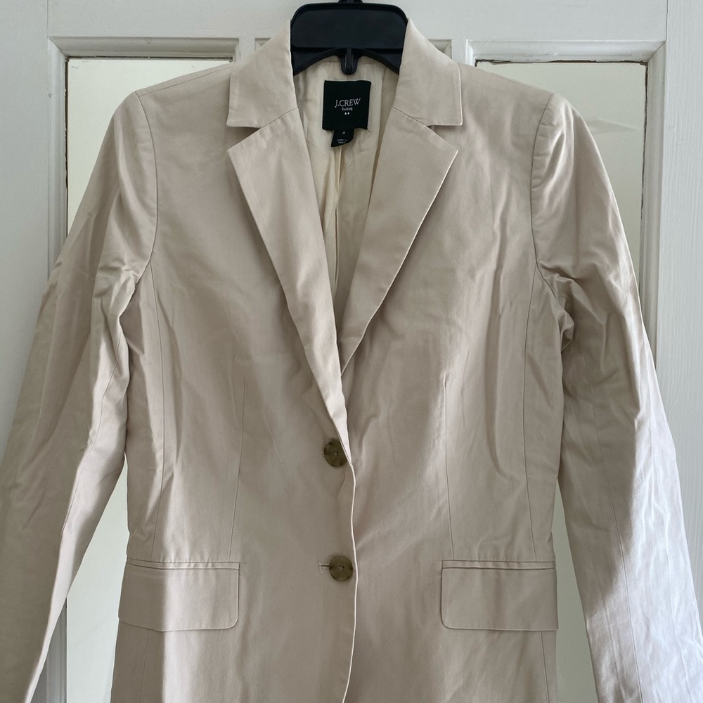 J.Crew Beige Jacket Sz 4
